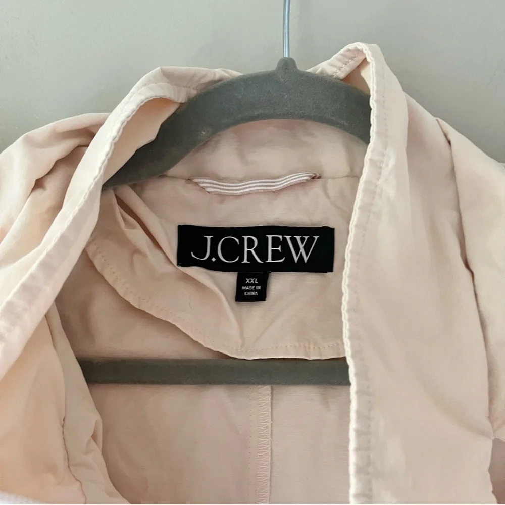 J. Crew | Light Khaki Perfect Lightweight Utility Rain Jacket